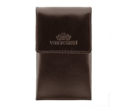 Etui na klucze WITTCHEN 21-2-015 ciemny brąz INICJAŁY TZ - 30% outlet nr 261