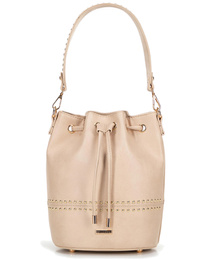 Torebka damska typu worek WITTCHEN 100-4Y-208-0 beżowa