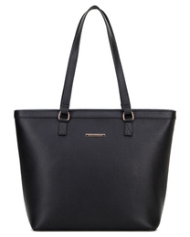 Torebka damska shopperka z eko skóry WITTCHEN 100-4Y-004-1 czarna