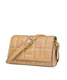 Torebka listonoszka pikowana damska PUCCINI BML015 2 w odcieniu brązu