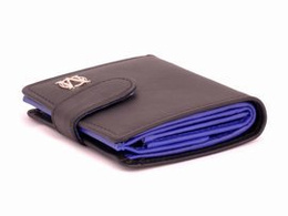 Portfel damski  MARCO PD-89  czarno-chabrowy