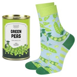 Skarpety damskie SOXO Groszek w puszce - kolorowy zabawny prezent