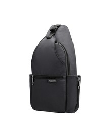 Puccini PM9018-1 Plecak Z Jedną Szelką, czarny (sling bag, nerka, crossbody)