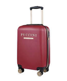 Mała walizka PUCCINI ABS017C 3B Los Angeles bordowa