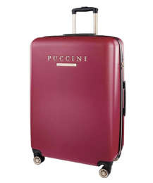 Duża walizka PUCCINI ABS017A 3B Los Angeles bordowa