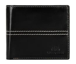 Portfel męski WITTCHEN 14-1-119-LG1 czarny skórzany z ochroną RFID