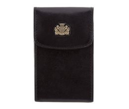 Etui na wizytówki WITTCHEN 10-2-151 czarne z inicjałami DS -30% outlet nr 46