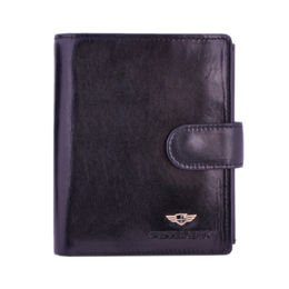 Portfel męski PETERSON 339Z-P BLACK czarny z ochroną RFID