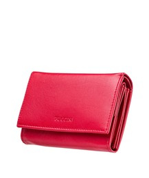 Portfel damski PUCCINI G006 3 czerwony skórzany, z RFID-15% outlet NR 42