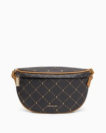 Torebka listonoszka damska Puccini Monogram BLXP0055N-2 brązowa