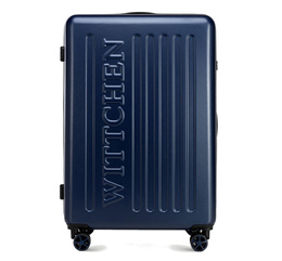 Duża walizka WITTCHEN 56-3A-503-90 granatowa, tłoczone logo