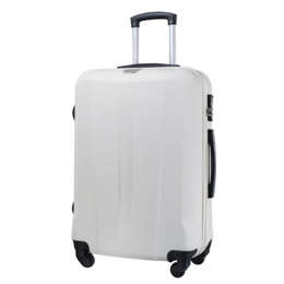 Średnia walizka PUCCINI ABS03B Paris biała