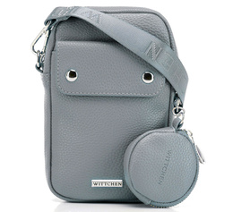 Mini torebka damska WITTCHEN 100-2Y-011-N niebieska