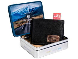 Portfel męski PETERSON 304G-RFID-2-1-1 czarny