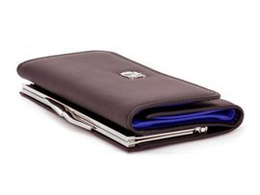 Portfel damski  MARCO PD-03 czarno-chabrowy