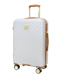 Średnia walizka PUCCINI Monogram Saint Tropez ABS023B 0 biała