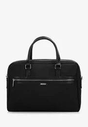 Torba na laptopa WITTCHEN 96-3U-904-1 17” z błyszczącym suwakiem czarna