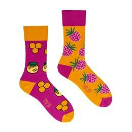 Kolorowe Skarpetki unisex - Miód Malina