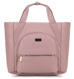 Wielofunkcyjna torba podróżna do samolotu Wittchen 29-4P-202-10 z nylonu różowa