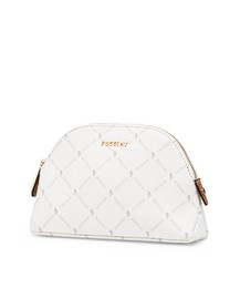 Kosmetyczka damska Puccini Monogram QLXP0044-0 biała