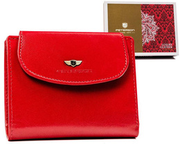 Portfel damski PETERSON RFID PTN 405-BO Red czerwony