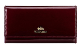 Portfel damski WITTCHEN 14-1L-052-9A bordowy skórzany z ochroną RFID