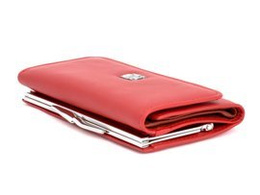 Portfel damski  MARCO PD-03 czerwono-brązowy