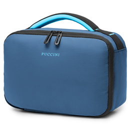 Kosmetyczka z wodoodporną kieszenią PUCCINI QML50249-7A niebieska