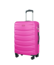 Średnia walizka PUCCINI PC032B-3A VALENCIA różowa