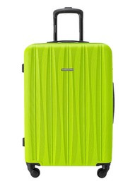 Średnia walizka PUCCINI Bali ABS021B-5B limonkowa
