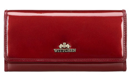 Portfel damski WITTCHEN 14-1L-052-3A czerwony skórzany z ochroną RFID