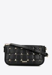 Torebka listonoszka damska WITTCHEN z ćwiekami 96-4Y-228-1 czarna