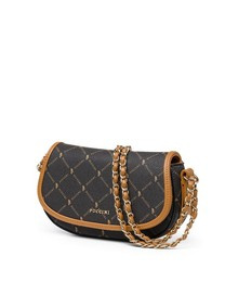 Torebka listonoszka damska Puccini Monogram BLXP0051M-2 brązowa