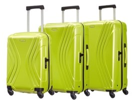 Zestaw trzech walizek AMERICAN TOURISTER 91A Vivotec zielona limonka