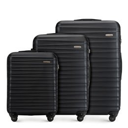 Zestaw trzech walizek WITTCHEN 56-3A-31S czarny