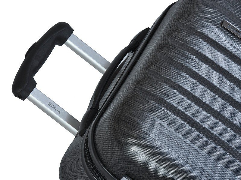 Duża walizka MARCH 0044-27-71 czarno-szara RIBBON