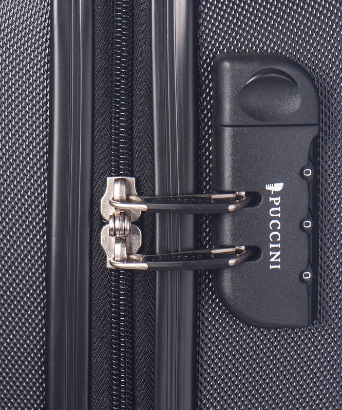Duża walizka PUCCINI ABS03A 1 Paris czarna