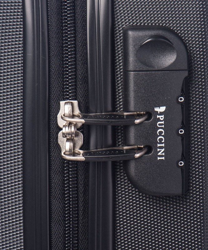 Mała walizka PUCCINI ABS03C Paris czarna