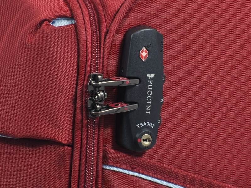 Mała walizka PUCCINI EM-50380 C czerwona