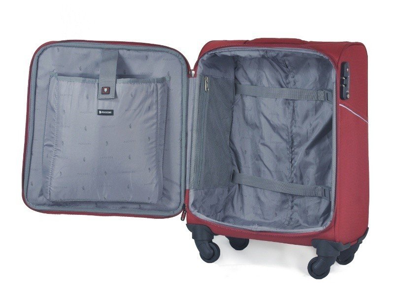 Mała walizka PUCCINI EM-50380 C czerwona