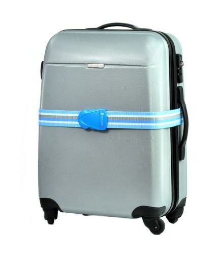 Pas zabezpieczający bagaż PUCCINI PYF-20805 niebieski w paski