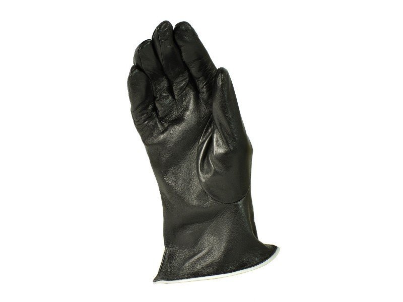 Rękawiczki damskie PUCCINI D-692 czarne z białą nitką