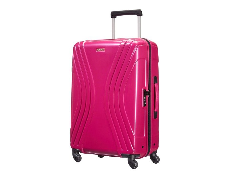 Średnia walizka AMERICAN TOURISTER 91A Vivotec różowa
