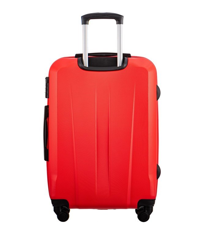 Średnia walizka PUCCINI ABS03B Paris czerwona