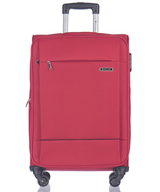 Zestaw trzech walizek PUCCINI EM-50720 Parma czerwony